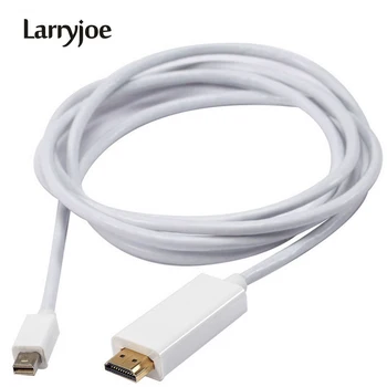 

Larryjoe New Male to Male 1.8M 3M Mini DP to HDMI Cable Thunderbolt Mini Displayport to HDMI Adapter for Macbook Pro Air