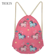 Тикин каваи Единорог спортивные сумки для плавания подарки на день рождения для детей струнный школьный рюкзак девушки Leiture пляж Bolso