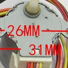 1 шт./лот 20BYJ46 12 V шаговый электродвигатель для кондиционера 26 мм расстояние между отверстиями