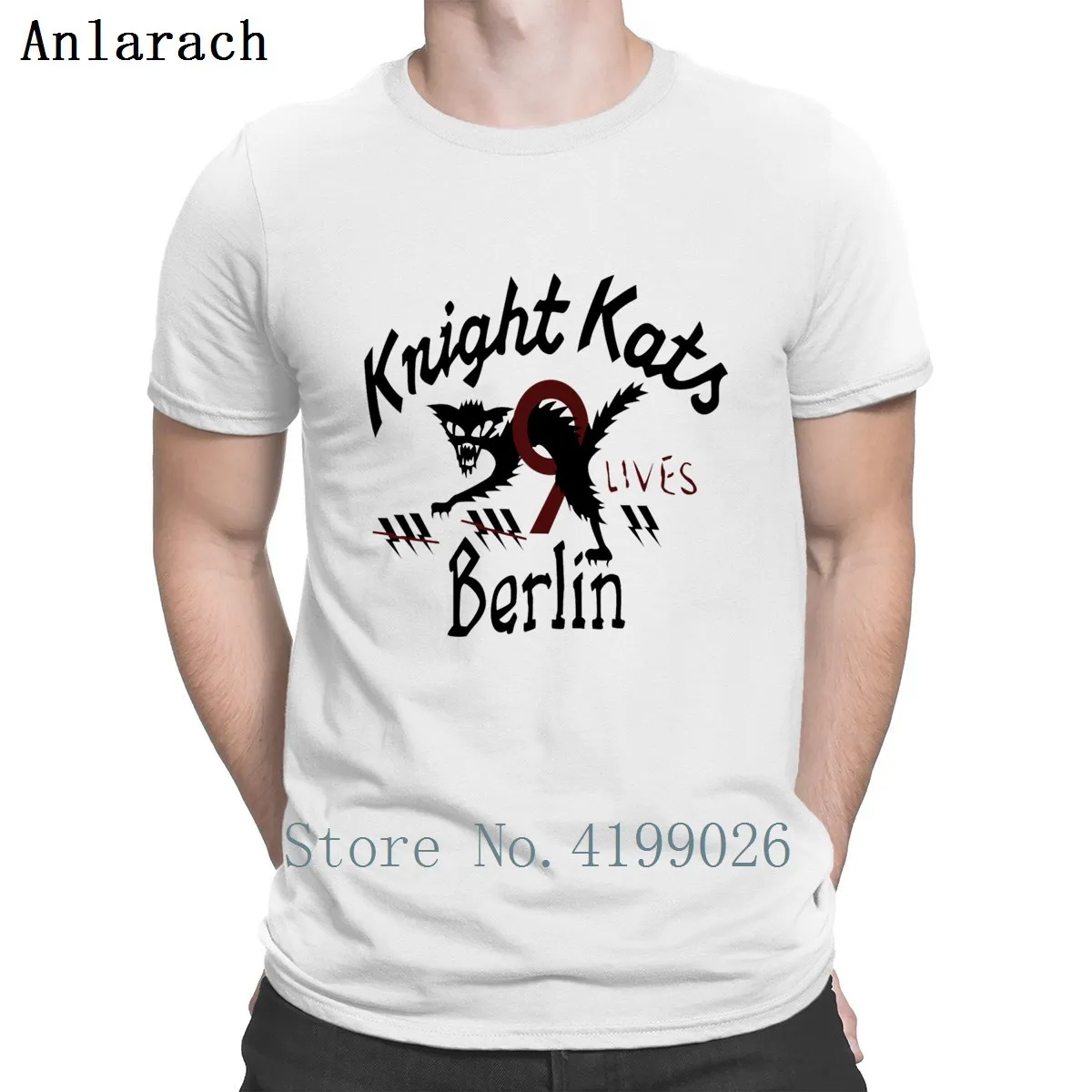 Knight Kats/Берлинская футболка оригинальные футболки Homme на весну и осень хлопковая