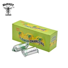 10 рулонов/партия, кальян со вкусом лимона, уголь для кальяна, быстросохнущий, даже долговечный, ароматизированный уголь