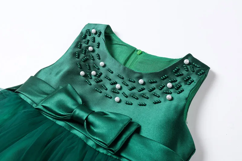 Elegant Beading Baby Girls Dress Kids Wedding Party Princess Ball Gown Fashion Girls Party Evening Dresses For Children Clothes (5)