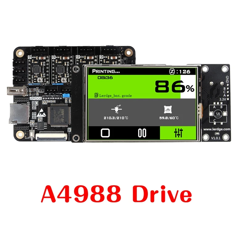 

3D Printer Controller Board ARM 32Bit Mainboard control with 3.5"Touch Screen-SCLL