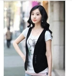 2013 free shipping women vest leisure vest lady vest-in