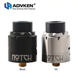 Новый оригинальный Advken Notch RDA Tank с простыми двойными катушками для строительства и бокового и нижнего воздушного потока 24 мм испаритель с