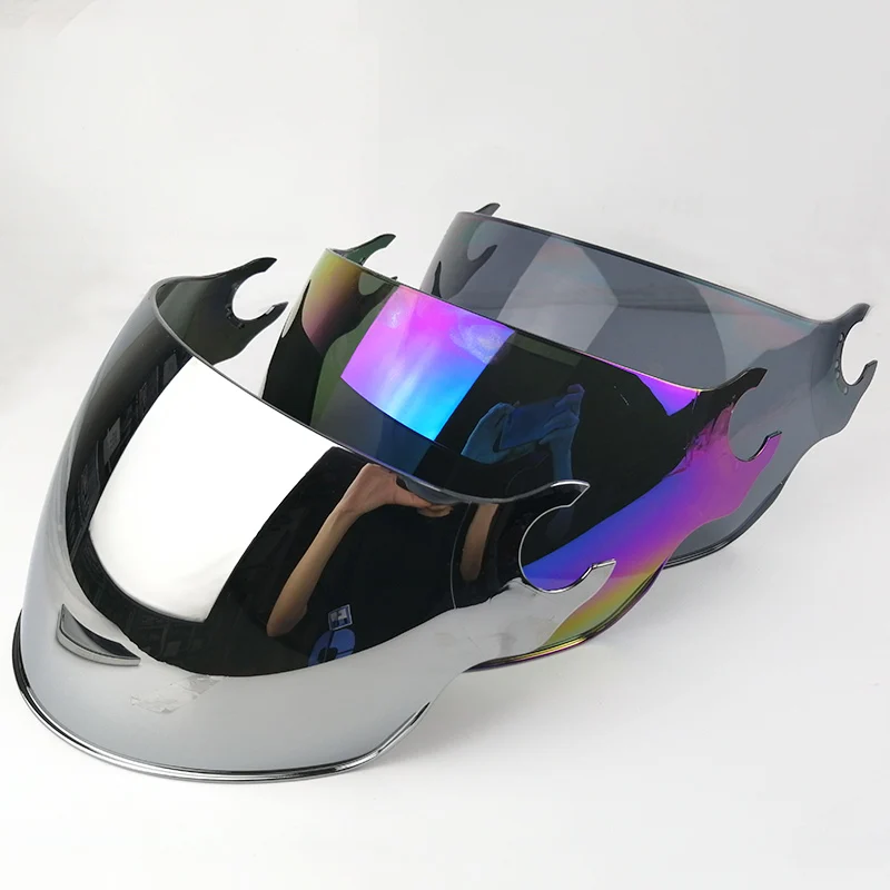 

LS2 OF562 Airflow helmet extra lens silver colorful black outer visor replacement face shield lens for LS2 OF562 half helmet