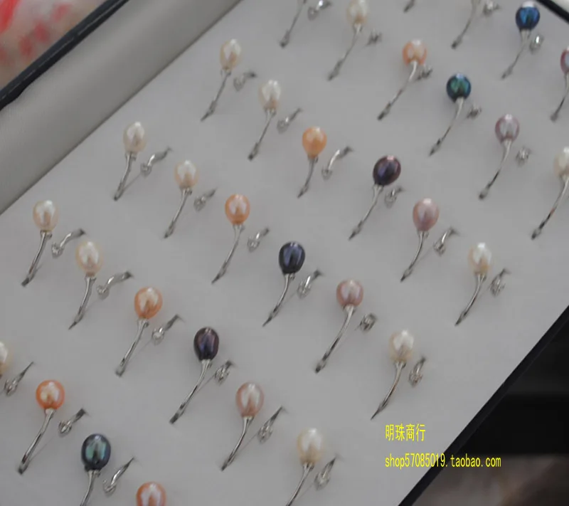 

FREE SIZE MIX COLOR ADJUSTABLE Fashion Freshwater Pearl Ring Jewelry Graceful Gorgeous Jewellery Nice Looking Accessory