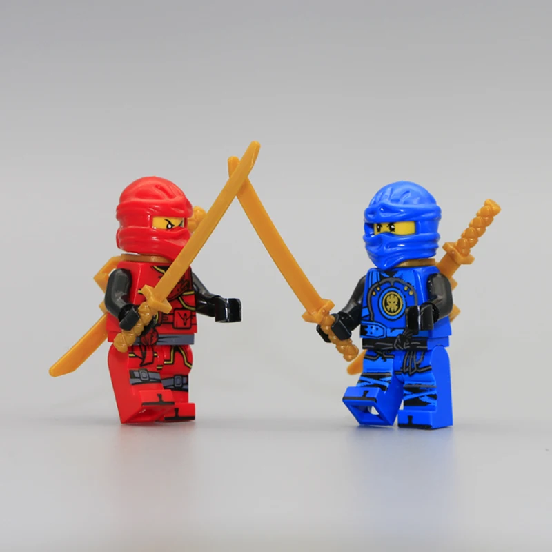 Mini Ninja Wu Nya Kai Jay Lloyd Cole Toy Figure Building Block Sets with weapon