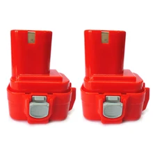 2x 2.0AH 9,6 V Мощность инструмент Батарея красный для MAKITA 9100 9101 9102 беспроводные
