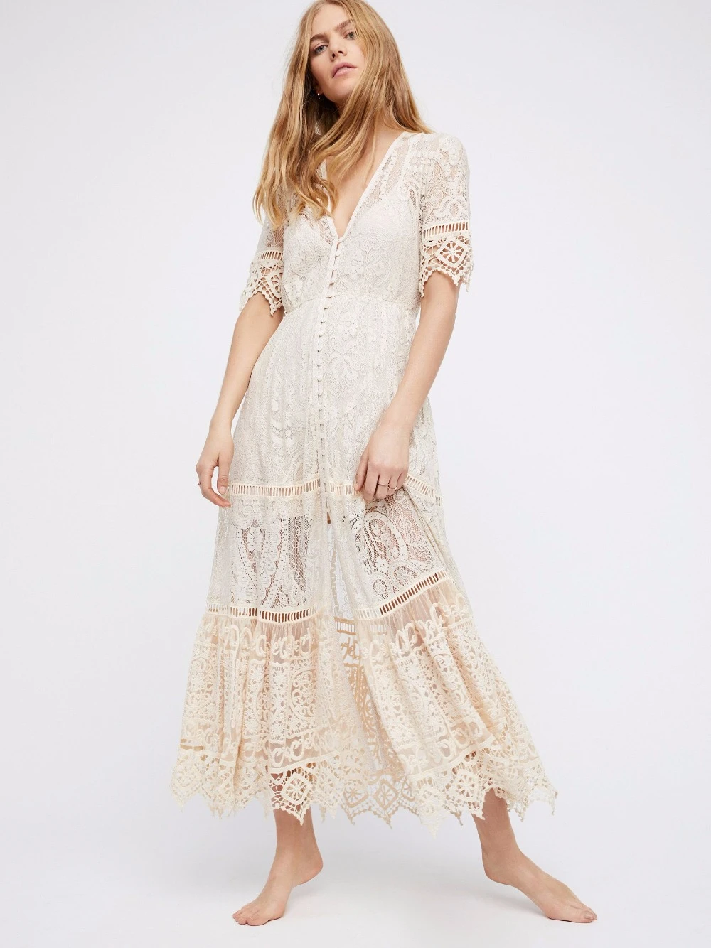 cream gown