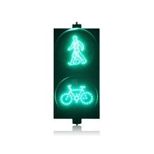 AC85-265V ПК корпус красный зеленый пешеходный с велосипедным сигналом светодиодный светофор для продвижения