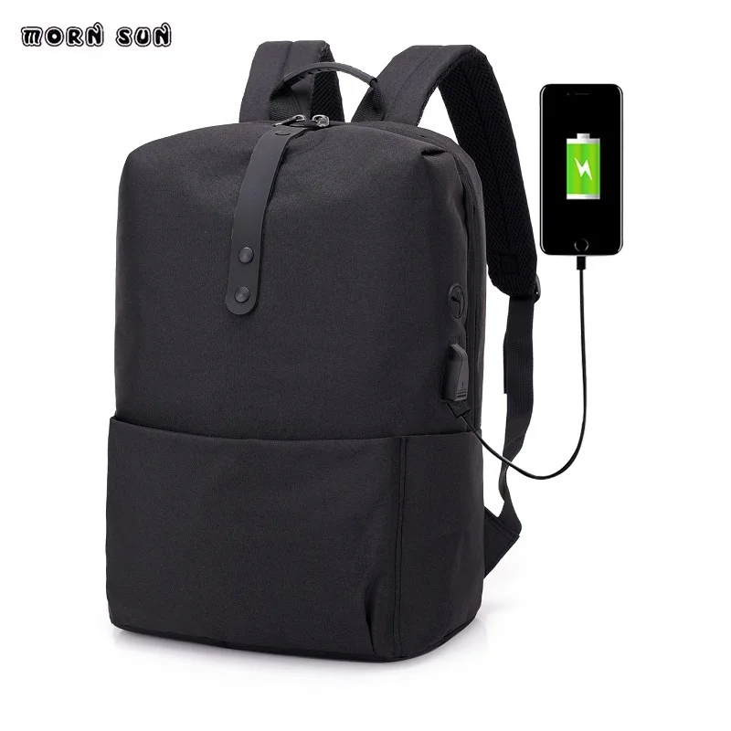 

black Fashion boy nylon backpack school bag Youth travel backpack Middle school student bag College laptop Mochila Feminina