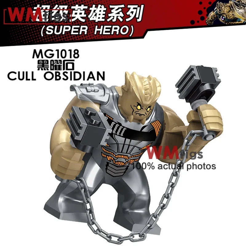 Большой размер Red Hulk Buster Venom Green Goblin Thing Treeman Building Block Rhino игрушки для детей
