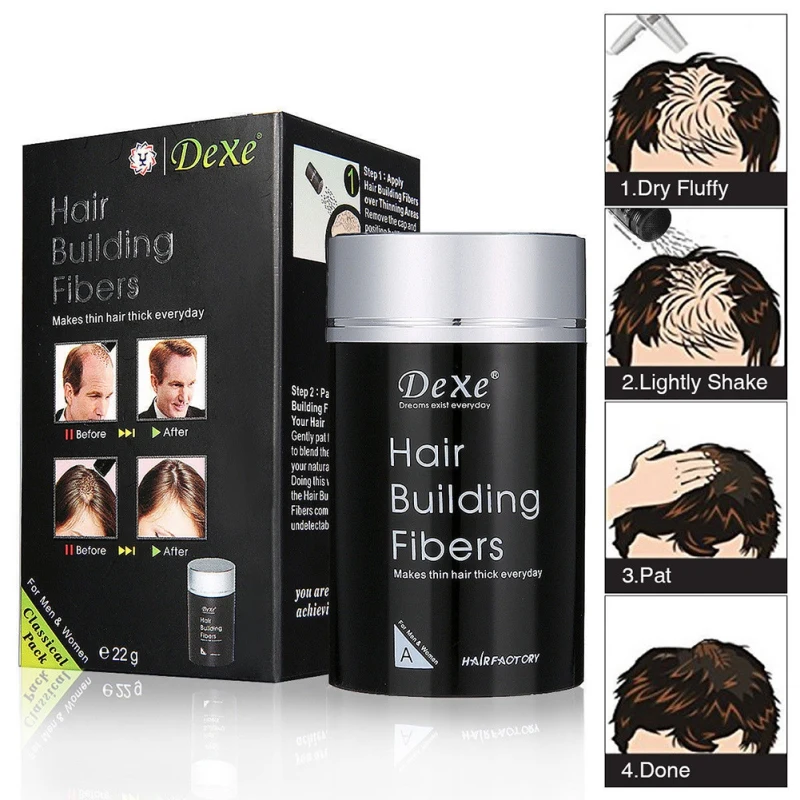 

1pc Hair Building Fibers Refill Human Wig Extensions Super Hair Keratin Fibers Treatment Thin Powder Regrowth