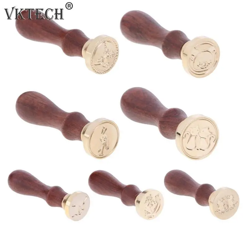 

Animal Pattern DIY Retro Customs Insurance Wax Seal Stamp Post with Handle Vintage DIY Stamps Sealing Wax