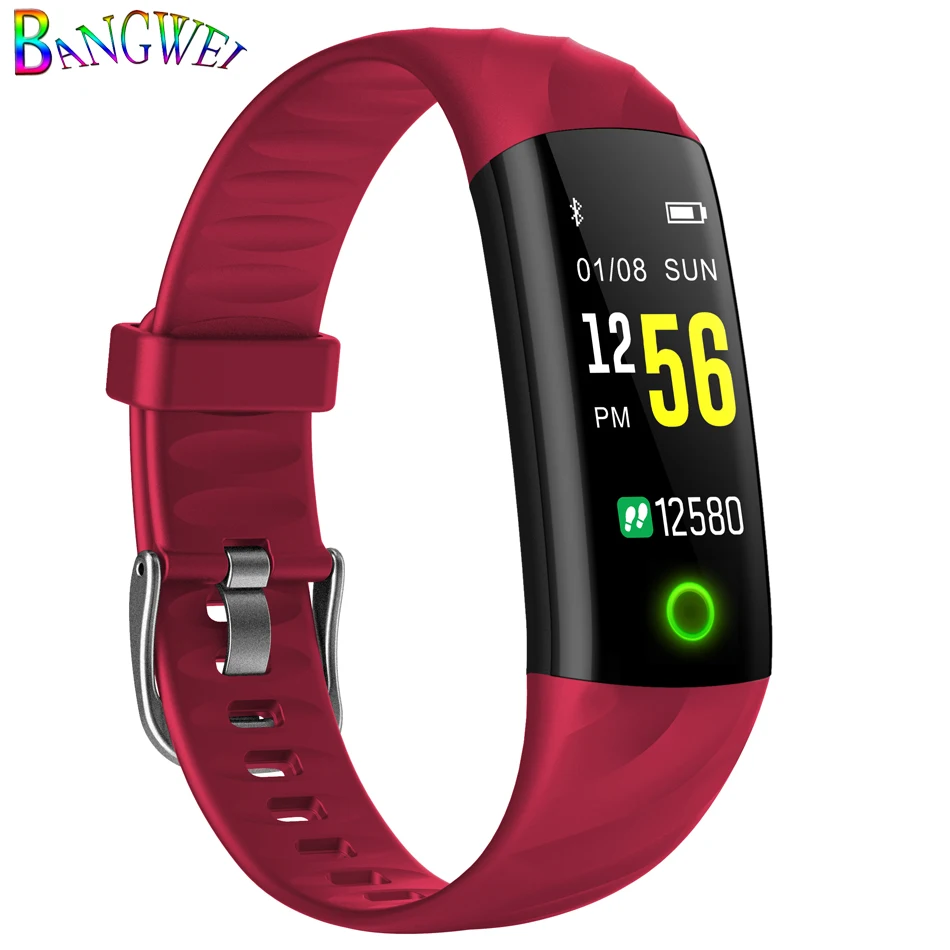 

BANGWEI 2018 Women Smart Watch Pedometer Heart Rate Monitor Blood Oxygen Fitness Tracker Smart Sport Watch MultiFunction Watch
