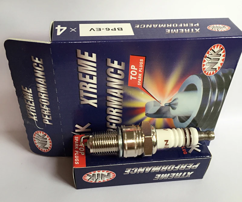 2016 Free Shipping NIK Nickel Spark Plug EV BP6 4LOT Match NGK BP6ES