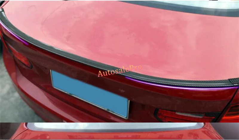 Для Ford Focus 2 3 Fiesta Sedan 2006 2016 Diy карбоновый стиль цветной задний спойлер багажник
