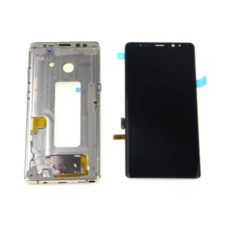 Для SAMSUNG Galaxy NOTE8 lcd N9500 N950 N950F N900D lcd сменный сенсорный экран с тенью NOTE8 N950 lcd запасные части - Цвет: with Gold Frame