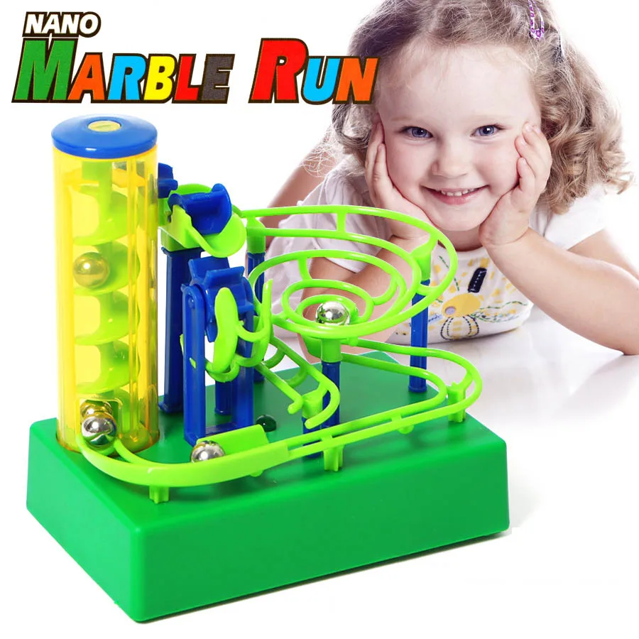 

DIY Electric Marble Run track Building Block toy Spell plug Blocks Increase learning pleasure