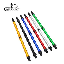 Алюминиевый 352 мм Двухсекционный шток для кальяна шланг для кальяна бамбуковой формы алюминиевый шток для кальяна трубка для кальяна аксессуары для кальяна