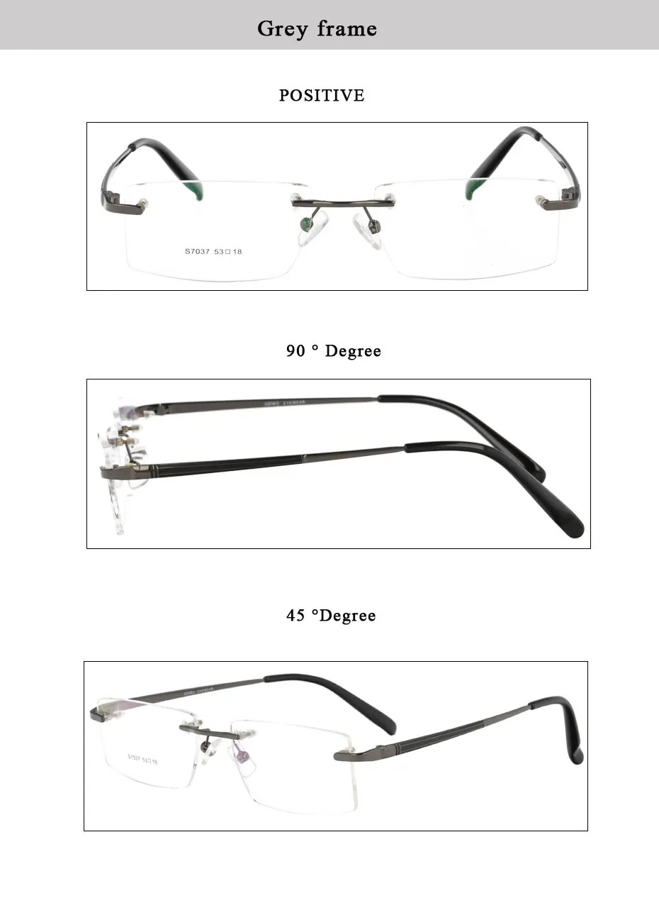 Магия Jing без оправы металлические мужские стильные очки по рецепту RX оптические оправы дальняя близорукость очки S7037