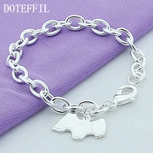 Jewelry Silver 925 Bracelet Sterling Silver Fashion Jewelry Dog Tags Thick Bracelet Jewelry Silver 925 Bracelet Sterling Silver Fashion Jewelry Dog Tags Thick Bracelet