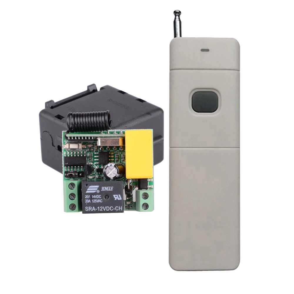 

AC 220V 10A Wireless Remote Control Switch System Long Range 200-3000m Lamp Light LED Remote Mini Lighting Switch 433.92MHZ