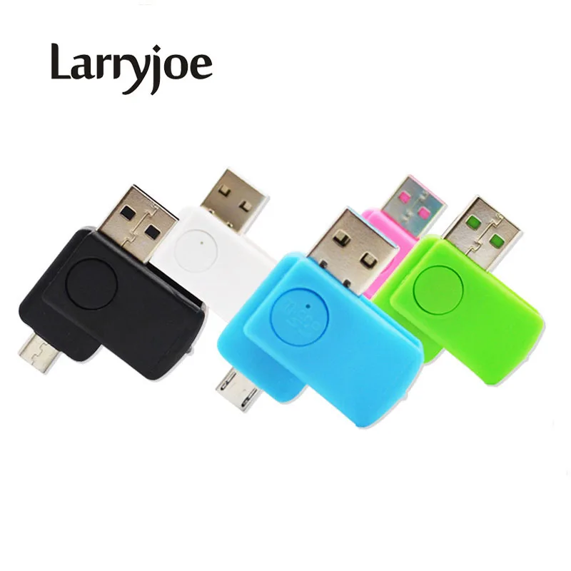 Larryjoe 2 в 1 Универсальный адаптер Micro USB 0 OTG для телефона|sd card reader|card readeradapter tf |