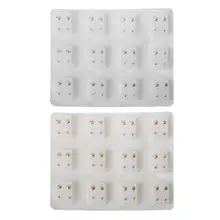 12 пар золотого и серебряного цвета, серьги для пирсинга, одноразовый набор, 5 мм, серьги-бабочки, гипоаллергенные серьги-гвоздики, ювелирные изделия