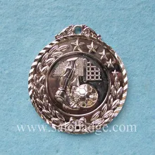 Пользовательские 3D Футбол премию "Серебряный медалей конкурс