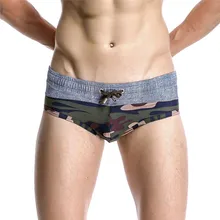 Мужские брендовые полосатые Сексуальные дышащая трусы с выступом плавательный Мужские Шорты для купания купальники# TX4