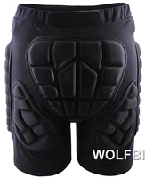 Спортивные товары безопасности черные короткие Защитный Хип затыльником Sk, кататься на коньках ролика шорты для катания на коньках для хоккея, способный преодолевать Броды для взрослых и детей - изображение