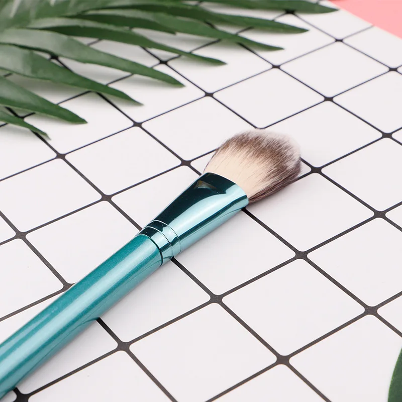 

brand Goat hair blusher brush Loose powder Powder full coverage kabuki personality Jadeite Handle Makeup Brush #127