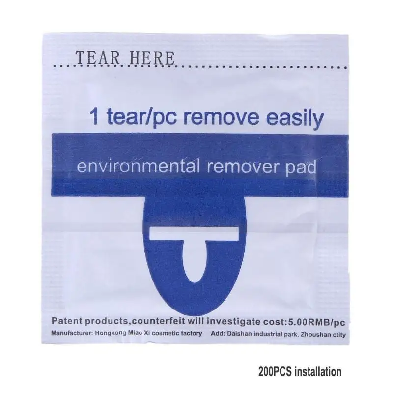 

200pcs Nail Gel Remover Wraps Nail Art Tools Gel Polish Cleaner Remover Removal Wraps UV Nail Gel Cleaner Nail Polish Remover