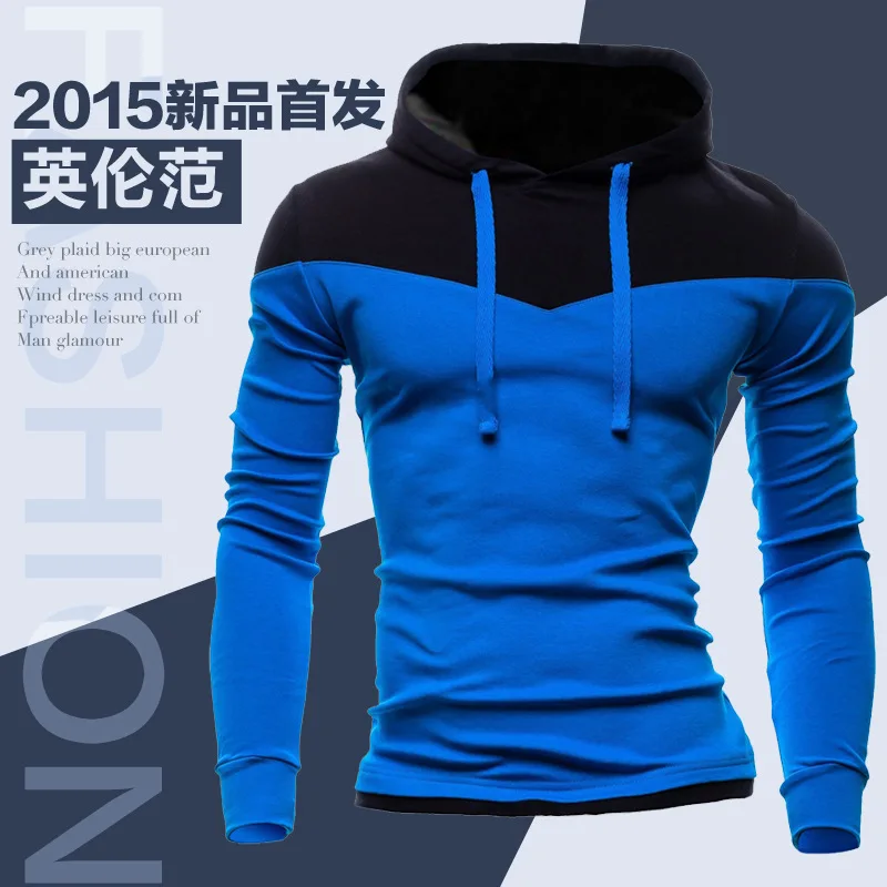 2016 Autumn Slim font b Hoodies b font Men font b Sweatshirt b font Long Sleeve