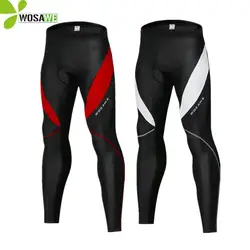 WOSAWE тонкий для мужчин's велосипедные обтягивающие штаны водонепроницаемый термальность флис частично горы MTB штаны для велоспорта гель