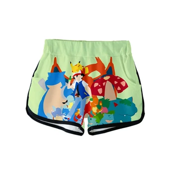 

Pokemon 3D Printed Women Shorts Fashion Streetwear Shorts 2019 Hot Sale Harajuku Girls Trendy Summer Wear
