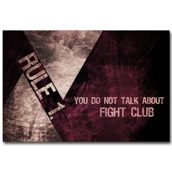 

Fight Club Motivational Quote Art Silk Fabric Poster Print 13x20 24x36inch Classic Movie Pictures for Living Room Wall Decor 016