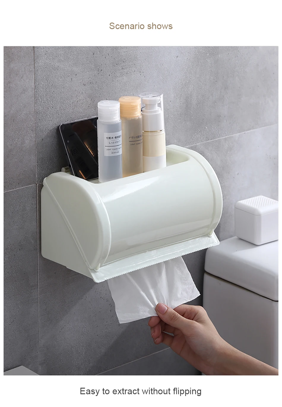GUNOT держатель для туалетной бумаги настенный гигиенический диспенсер для бумаги для ванной комнаты домашний туалет держатель рулона ткани аксессуары для ванной комнаты