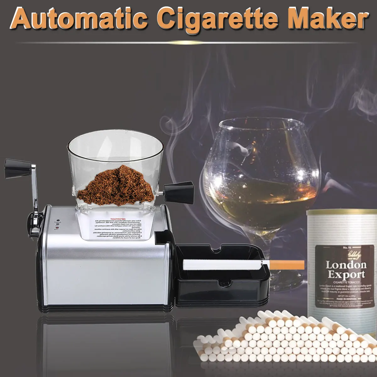 

High Quality 220V Electric Automatic Making Rolling Cigarette Machine Tobacco Roller Maker Inject 8mm Tube Portable Smoking Tool