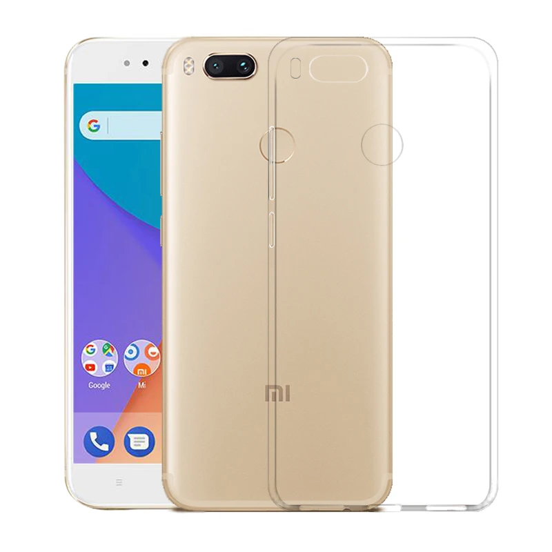 Мягкий ТПУ силиконовый чехол для телефона s Xiaomi mi A1 тонкая прозрачная задняя