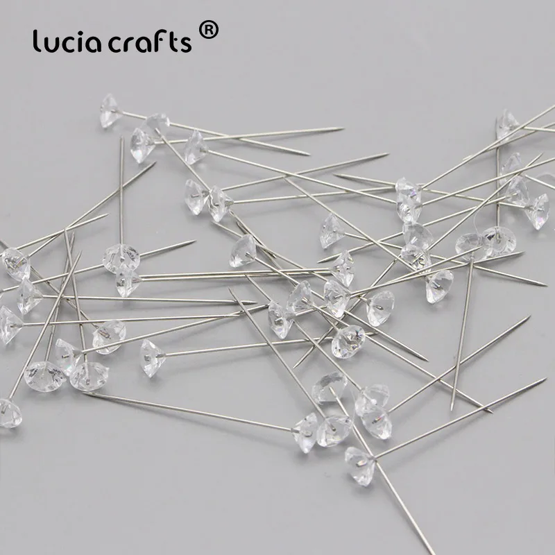 Buy SALE! 100pcs Rhinestone Head Sewing Pins Stitching