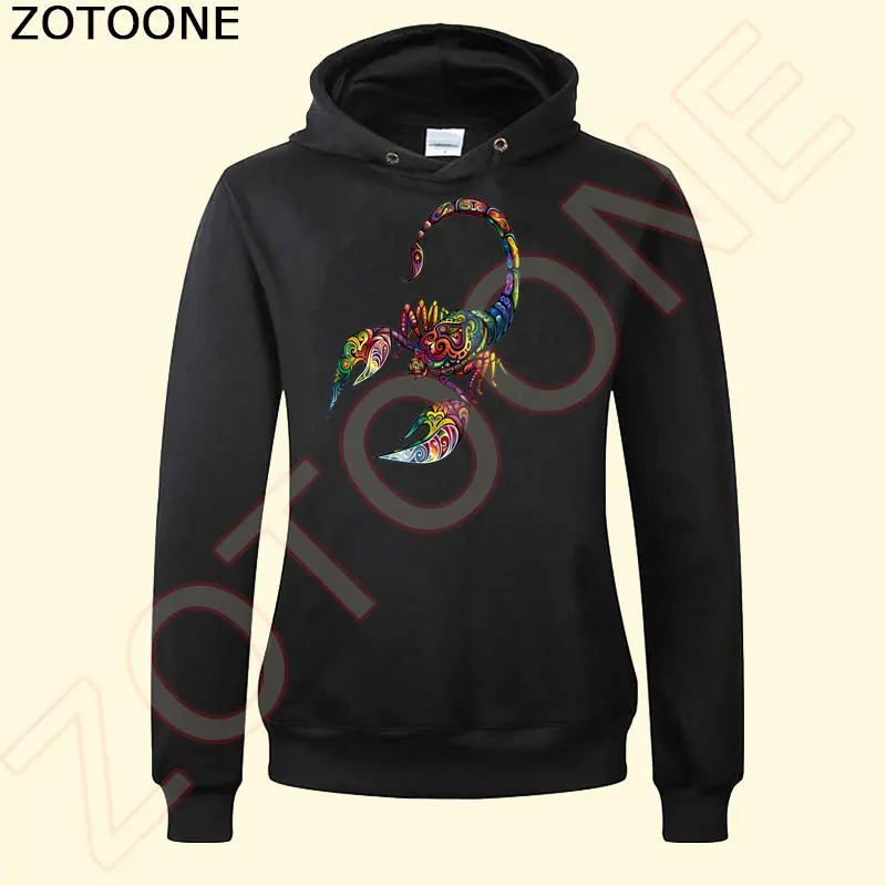 Многоцветные патчи для одежды ZOTOONE с принтом скорпионы а уровневая футболка