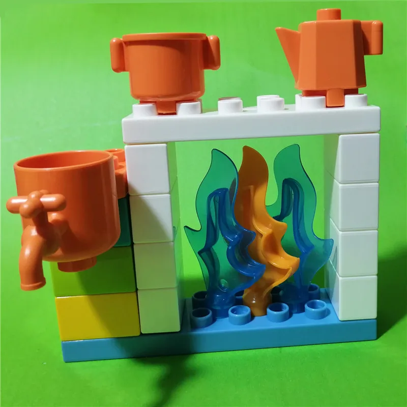 

K Large Building Block Slide DIY Classic Piece Big size set Toy accessories compatible legoe Table Chair bedroom