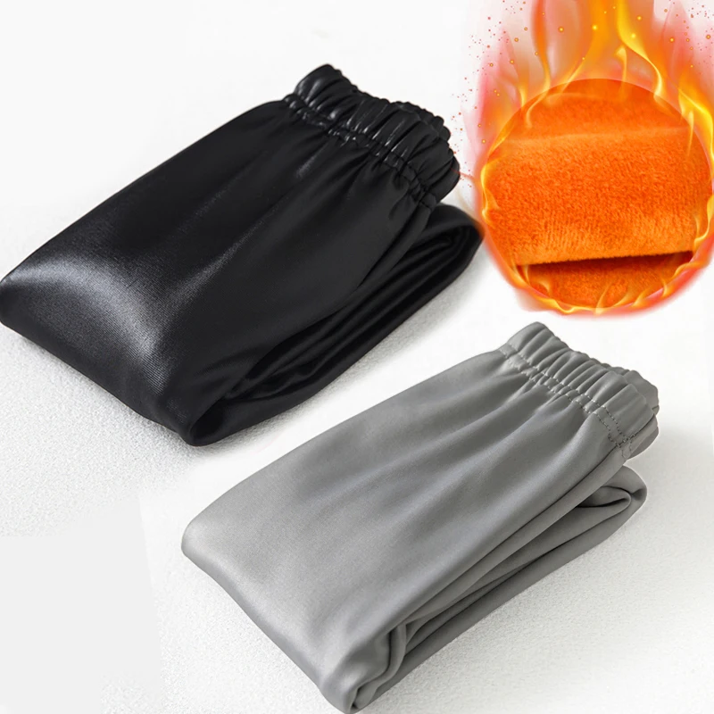 2pcs per lot Детские зимние штаны из искусственной кожи теплые леггинсы для девочек бархатные брюки для малышей длинные штаны Эластичные Обтягивающие длинные узкие брюки - Цвет: 2pcs per lot