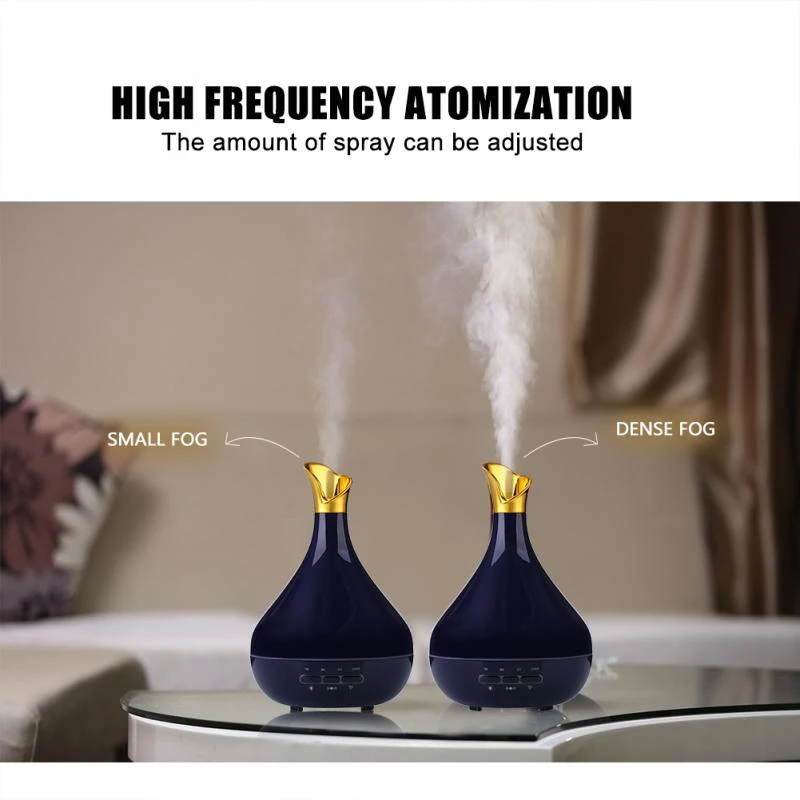 

EU Plug 300ML Aroma Essential Oil Diffuser Ultrasonic Air Humidifier Purifier LED Lights Essential Oil Aroma Diffuser for Home