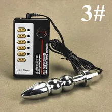 Medical Themed Toys Electric Shock Beads Anal Plug Butt Plug Pussy Massager Anal Sex Toy Physical Therapy Sex Product I9-1-62-3#