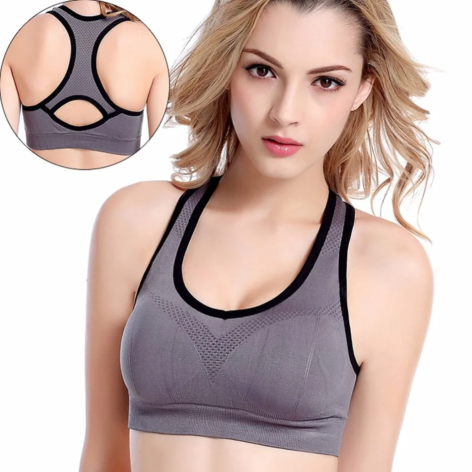 WoFee Young Girls Sports Yoga Running Breathable High Impact Sports Bra without Rims B6177