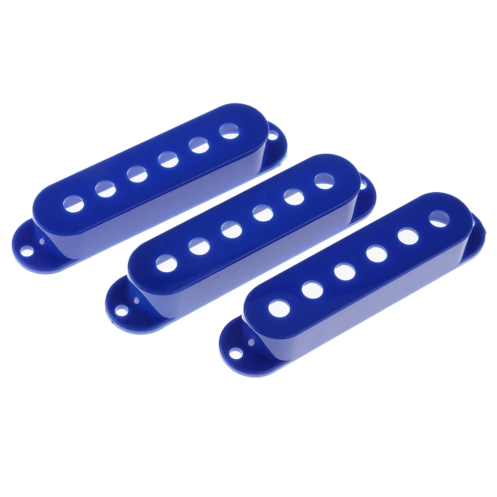 3 Pieces Plastic Single Coil Pickup Cover Replacment for ST SQ Guitar Parts Accessories